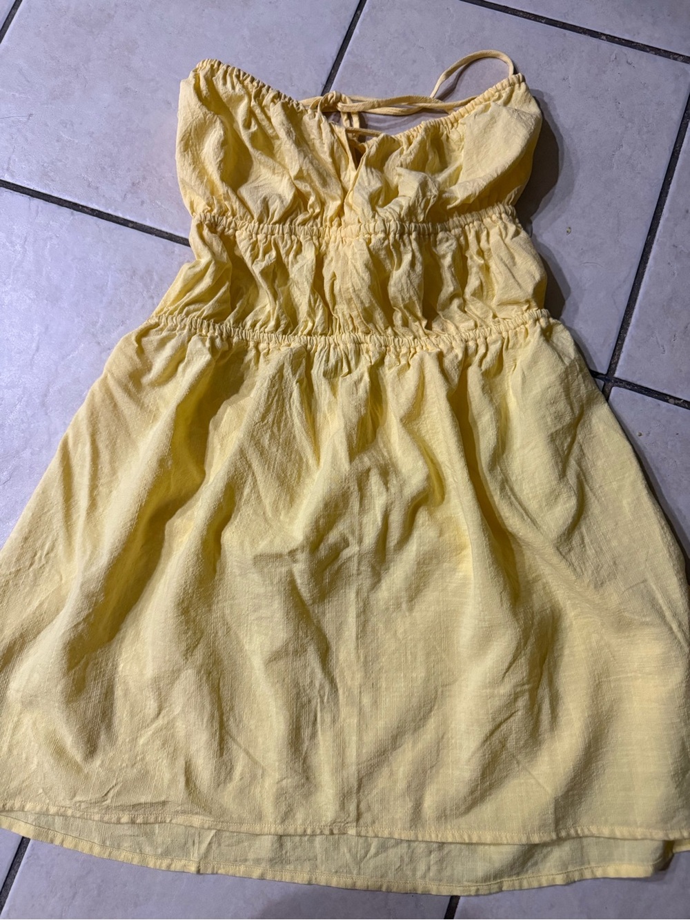 Women’s Yellow Sundress coverup - Lightweight Summer Dress